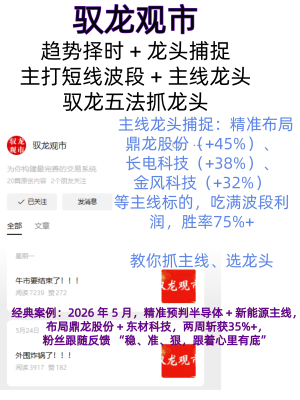 上新 驭龙观市-牛牛课程